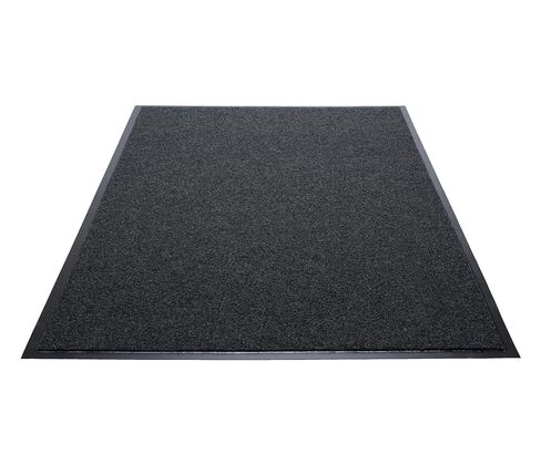 Guardian Golden Series Woven Indoor Wiper Floor Mat, Vinyl/Polypropylene, 3'x5', Charcoal in Kuwait