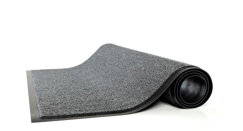 Guardian Golden Series Woven Indoor Wiper Floor Mat, Vinyl/Polypropylene, 3'x5', Charcoal in Kuwait