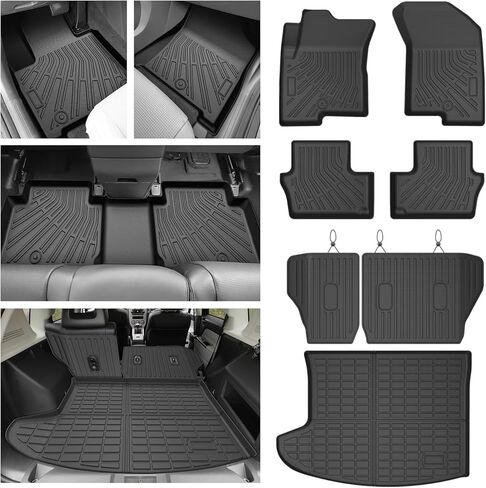 Cartist Floor Mats for Jeep Compass/Patriot 2007-2016 & Dodge Caliber 2007-2012, All Weather Cargo Liner for Compass Accessories, Heavy Duty TPE Cargo Mats, Car Accessories in Saudi Arabia