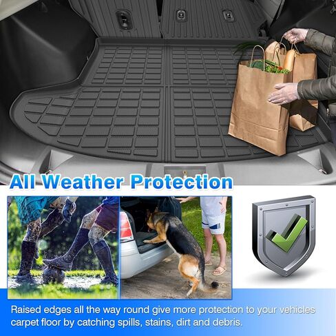 Cartist Floor Mats for Jeep Compass/Patriot 2007-2016 & Dodge Caliber 2007-2012, All Weather Cargo Liner for Compass Accessories, Heavy Duty TPE Cargo Mats, Car Accessories in Saudi Arabia
