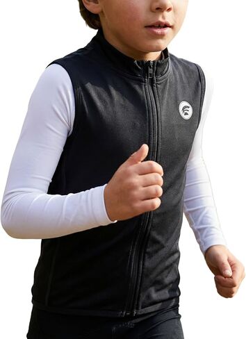 Kids Softshell Vest Windproof Warm & Breathable, for Cycling, Running, Soccer, Equestrian, Golf, Kids Vest Boys in Kuwait
