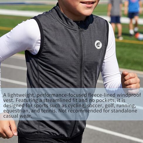 Kids Softshell Vest Windproof Warm & Breathable, for Cycling, Running, Soccer, Equestrian, Golf, Kids Vest Boys in Saudi Arabia