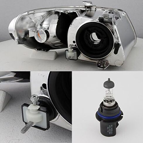 AKKON - For Chrysler Town & Country OE Replacement Black Bezel Headlights Driver/Passenger Head Lamps Pair New in Saudi Arabia