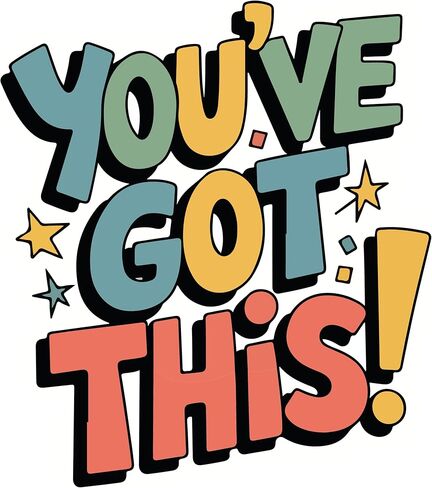 You've Got This! – 4 Inch Motivational Sticker for Adults – Waterproof Car Decal, Bumper Stickers, Laptop or Water Bottle Use – Positive Affirmation Sticker, Removable & Inspirational in Saudi Arabia