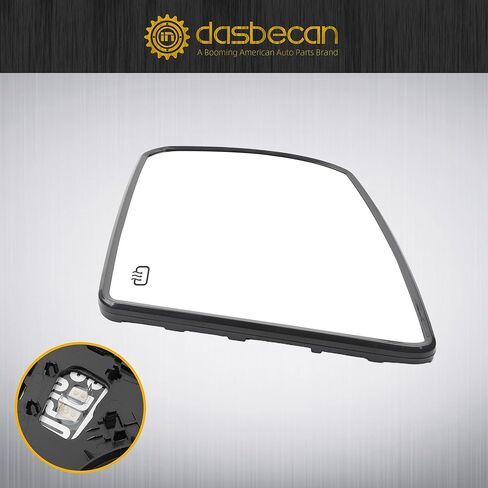 Dasbecan Driver Side Mirror Replacement Compatible with 2008-2017 Toyota Sequoia 2007-2020 Toyota Tundra Left Door Mirror Glass only with Heated Replace# 87906-0C020 in Saudi Arabia