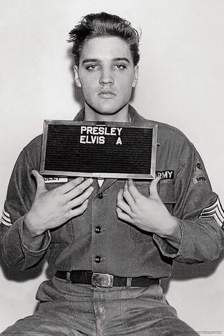 Elvis Presley-Enlistment Photo Poster Rolled 24 x 36 PSA009993 for Living Room in Saudi Arabia
