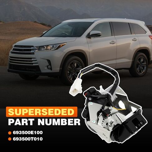 Tailgate Trunk Lock Latch Actuator Compatible with 2010-2019 Highlander 2013-2015 R-AV Four 2009-2016 Venza Replaces 693500E100 693500T010 in Saudi Arabia