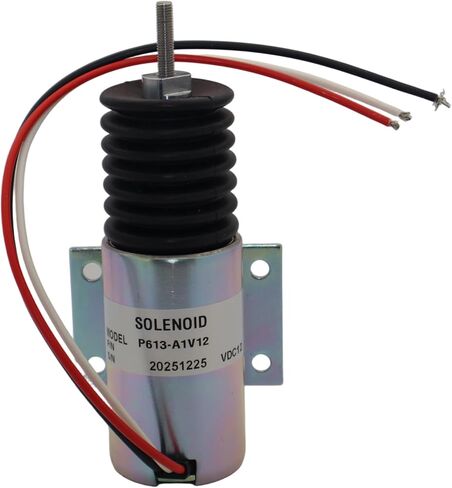 12V Pull Solenoid 101957 For Trombetta Engine 3 Terminals in Saudi Arabia