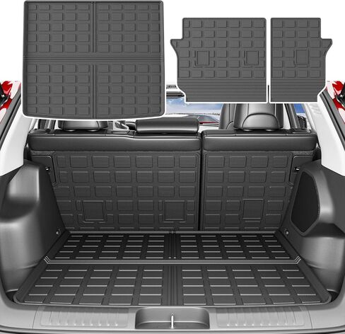Trunk Mat Backrest Mats Compatible with 2019-2023 Jeep Cherokee Cargo Liners TPE Back Seat Protector Replacement for 2019 2020 2021 2022 2023 Jeep Cherokee Accessories (Cargo Mat+Backrest Mat) in Kuwait