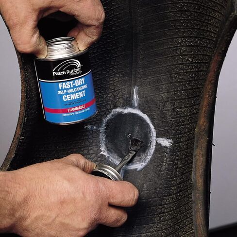 16450 Fast-Dry Self-Vulcanizing Cement, for Dual or Heat Cure Patches, Patch Plugs, Plug Stems, Bow Tie Inserts, Repair Inserts, Balance Pads on Radial or Bias Tires (1 Quart) in Saudi Arabia