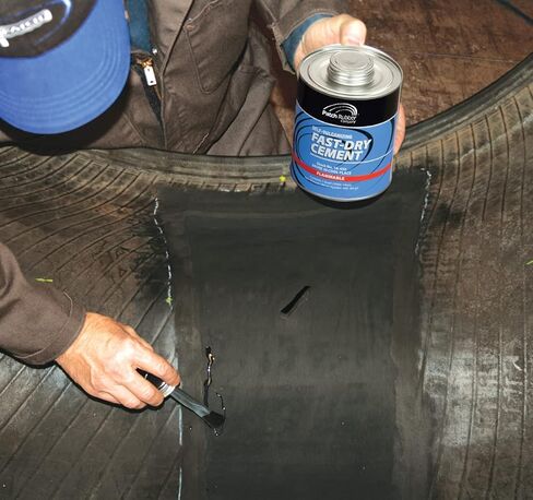 16450 Fast-Dry Self-Vulcanizing Cement, for Dual or Heat Cure Patches, Patch Plugs, Plug Stems, Bow Tie Inserts, Repair Inserts, Balance Pads on Radial or Bias Tires (1 Quart) in Saudi Arabia