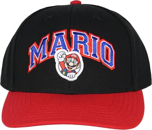 Nintendo Super Mario Adjustable Snapback Hat - Men's Classic Baseball Cap OSFM in Saudi Arabia