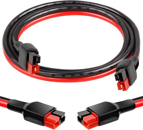 10AWG Anderson Extension Cable - 2FT Solar Extension Cable Anderson Connector for Portable Power Station Solar Panel Solar Generator in Kuwait