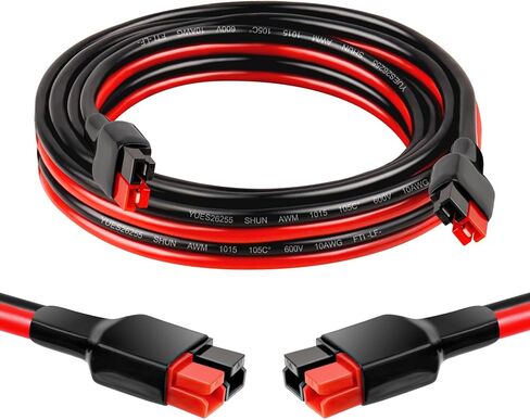كابل تمديد أندرسون 10AWG - كابل تمديد شمسي 2FT موصل أندرسون لمحطة الطاقة المحمولة مولد الطاقة الشمسية in Kuwait