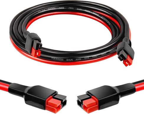 10AWG Anderson Extension Cable - 2FT Solar Extension Cable Anderson Connector for Portable Power Station Solar Panel Solar Generator in Kuwait