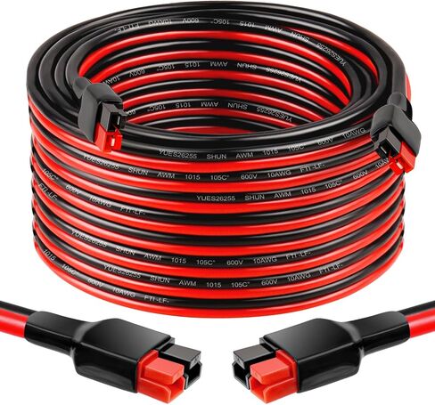 10AWG Anderson Extension Cable - 2FT Solar Extension Cable Anderson Connector for Portable Power Station Solar Panel Solar Generator in Kuwait