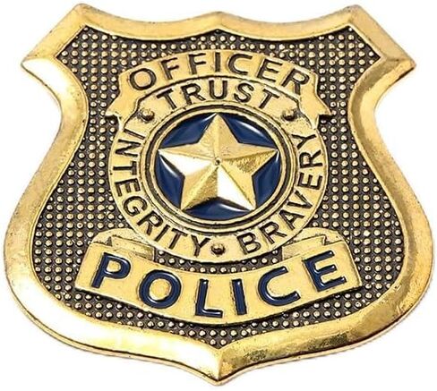 Judy Police Officer Badge Pin – Realistic Metal Shield Brooch for Cosplay, Halloween, Party Costume – Law Enforcement Inspired Uniform Accessory for Women Men in Saudi Arabia