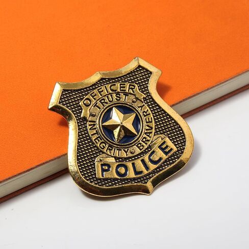Judy Police Officer Badge Pin – Realistic Metal Shield Brooch for Cosplay, Halloween, Party Costume – Law Enforcement Inspired Uniform Accessory for Women Men in Saudi Arabia