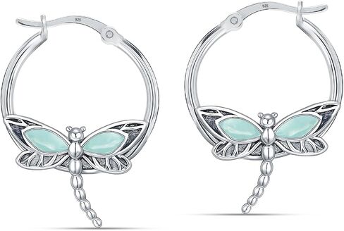 LeCalla 925 Sterling Silver Hoop Earrings | Lightweight Round Click-Top Small Classic Earring Hoops | Anniversary Birthday Women Gifts Sensitive Ears in Saudi Arabia