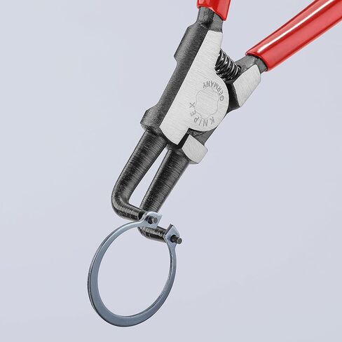 KNIPEX Tools - Circlip Pliers, External, 90 Degree Angled, Forged Tip, 3/4"-2 23/64" Shaft Dia. (4621A21), 6.75, Black in Saudi Arabia