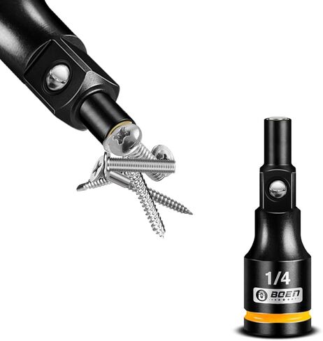 BOEN Magnetic Socket Extension, 1/4" Drive Magnetic Socket Adapters for Keep Bolts, CR-MO Steel Extension Bars with Magnetic Tips in Saudi Arabia