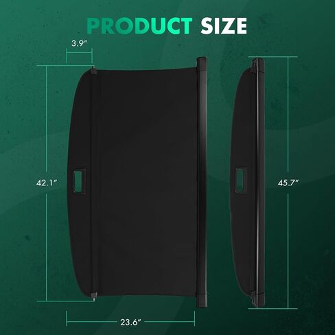 SCITOO Cargo Cover Shade 2021-2024 for Ford for Mustang Mach-E Accessories Retractable Trunk Shielding Shade Cargo Anti-Peeping Luggage Tonneau Cover Privacy Screen in Saudi Arabia