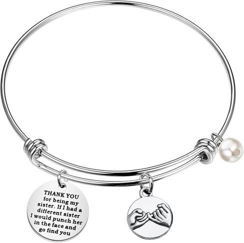 Thank You For Being My Sister Bracelets Gifts Sisters Gift From Sister Brother Friend Bracelet Friendship Jewelry Bracelet in Saudi Arabia