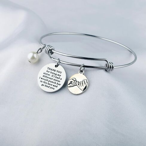 Thank You For Being My Sister Bracelets Gifts Sisters Gift From Sister Brother Friend Bracelet Friendship Jewelry Bracelet in Saudi Arabia