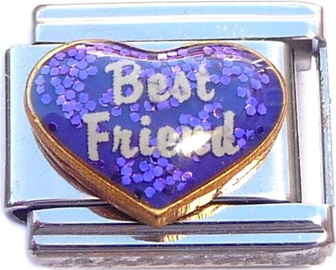 NewCharms Best Friend on Heart Italian Charm in Saudi Arabia
