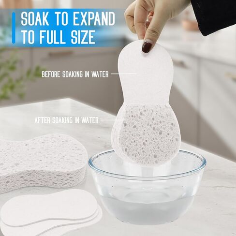 3PCS Car Wash Sponge, Heavy Duty Car Sponges for Washing, Car Accessories Large Sponges for Cleaning, Automotive Cleaning Supplies, Eco Friendly Sponge (7.68 x 3.74 x 1.38 Inch), White in Saudi Arabia