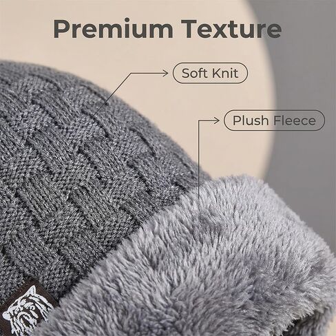 Thick Knit Winter Beanie with Soft Lining for Everyday Warmth in Saudi Arabia
