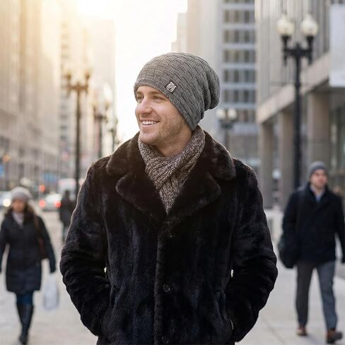 Thick Knit Winter Beanie with Soft Lining for Everyday Warmth in Saudi Arabia
