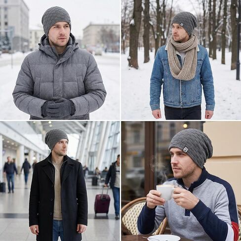 Thick Knit Winter Beanie with Soft Lining for Everyday Warmth in Saudi Arabia