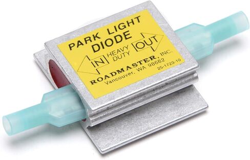 Roadmaster 690 Pack of 1 Park Light Diodes متوافق مع أنظمة إضاءة المركبات المقطوعة | يمنع ردود الفعل الكهربائية بين أنظمة الإضاءة المتنقلة والمركبات المسحوبة in Saudi Arabia