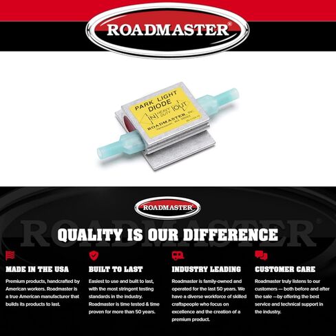 Roadmaster 690 Pack of 1 Park Light Diodes متوافق مع أنظمة إضاءة المركبات المقطوعة | يمنع ردود الفعل الكهربائية بين أنظمة الإضاءة المتنقلة والمركبات المسحوبة in Saudi Arabia