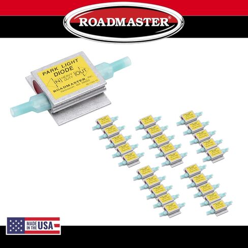 Roadmaster 690 Pack of 1 Park Light Diodes متوافق مع أنظمة إضاءة المركبات المقطوعة | يمنع ردود الفعل الكهربائية بين أنظمة الإضاءة المتنقلة والمركبات المسحوبة in Saudi Arabia
