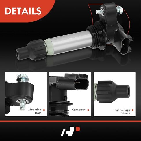 ملف إشعال ممتاز A متوافق مع مركبات Buick وCadillac وChevy وGMC وSaab - Enclace 2008-2024، CT4 2022-2024، Equinox 2008-2017، Impala 2012-2018، Canyon 2015-2016، 2.8L، 3.0L، 3.2 لتر، 3.6 لتر in Saudi Arabia
