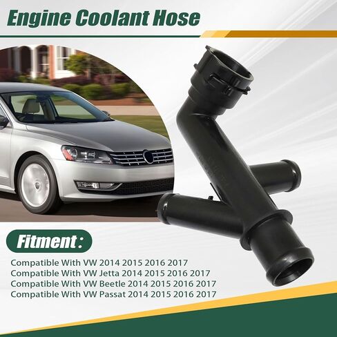 Priprilod Engine Coolant Hose Connector Compatible with VW Jetta Beetle Passat 2014-2017 replace 5C0122291E Engine Coolant Hose Fitting in Saudi Arabia