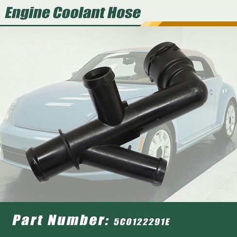 Priprilod Engine Coolant Hose Connector Compatible with VW Jetta Beetle Passat 2014-2017 replace 5C0122291E Engine Coolant Hose Fitting in Saudi Arabia