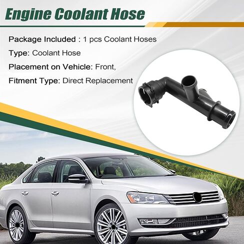 Priprilod Engine Coolant Hose Connector Compatible with VW Jetta Beetle Passat 2014-2017 replace 5C0122291E Engine Coolant Hose Fitting in Saudi Arabia