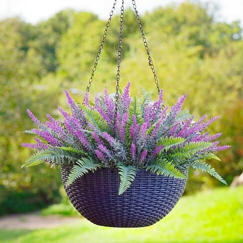 Zeyune 36 Bundles Artificial Flowers Flocked Plastic Flowers Artificial Frosted Green Plants UV Resistant Fake Realistic Eucalyptus Violet Lavender Plants for Home Wedding Kitchen Garden Patio Decor in Saudi Arabia