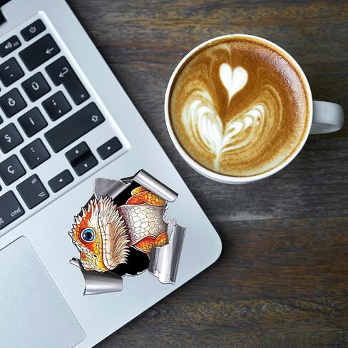 Bearded Dragon Sticker 8 Pcs (Large Size) Vinyl Stickers Laptop Waterproof Decal for Car Bumper Water Bottle Notebook Luggage Window Party Birthday Decorations - Size 4 Inches in Kuwait