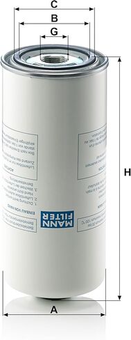 MANN-FILTER LB 962/2 Compressed Air-Oil Separation - for Off-Road Applications in Saudi Arabia