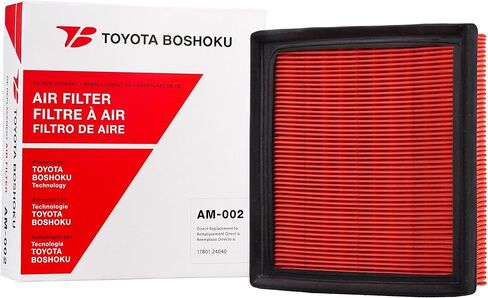 Toyota Boshoku (TB) Engine Air Filter, Engineered as Direct Replacement of 17801-24040 Fits 2023-2025 Toyota Prius 2.0L HYBRID; 2023-2026 Corolla Cross 2.0L HYBRID; 2019-2024 Lexus UX250h 2.0L HYBRID in Kuwait