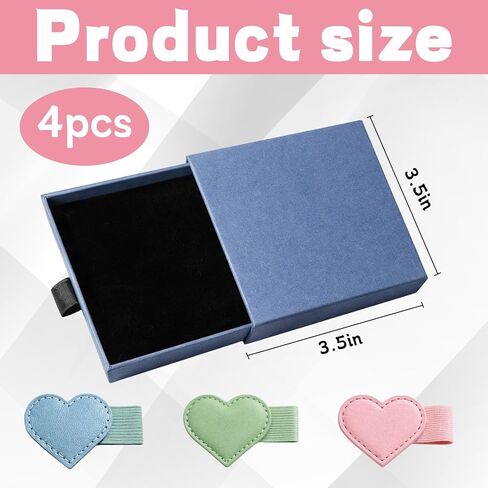 3 PCS Magnetic Bookmark Pen Holder, Heart Shaped Reading Accessory with Leather Bookmark Set, Book Organization Tool for Professionals, Colorful Bookmarks with Storage Box in Kuwait