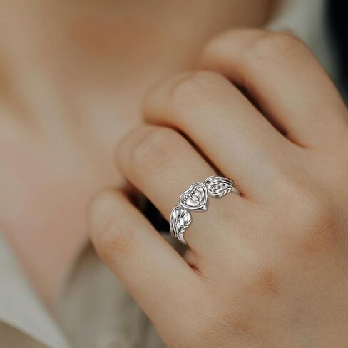 INFUSEU Mommy of an Angel Ring Miscarriage Gifts for Mothers Hug from Heaven Jewelry in Saudi Arabia