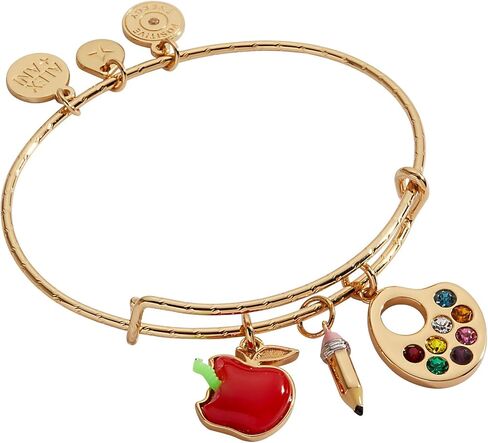 Alex and Ani Women's Teacher Bangle Bracelet, Rafaelian Gold Finish, 2 to 3.5 in in Saudi Arabia