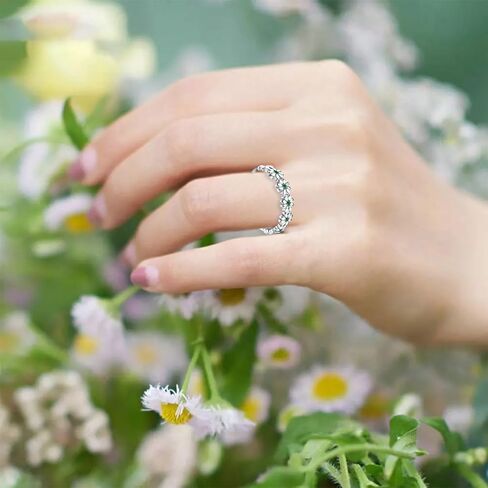 HEEYA Dainty Daisy Rings for Women,Sterling Silver Rings to my Daughter,Adjustable Thumb Ring for Women,Daisy Flowers Rings for Daughter,Thumb Jewelry for Birthday,Wedding with Gift Card in Saudi Arabia