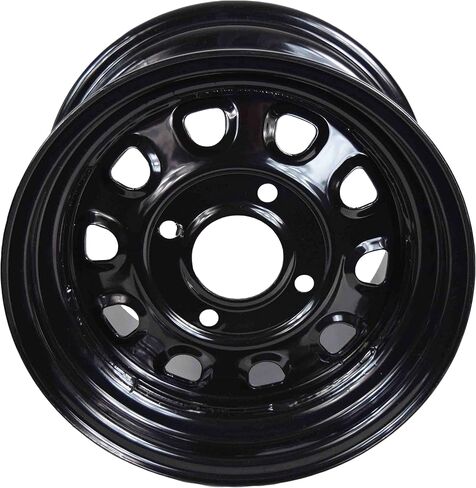 ITP Delta Steel Rear Wheel - 12x7 (2+5 offset) 4/110/Black in Saudi Arabia