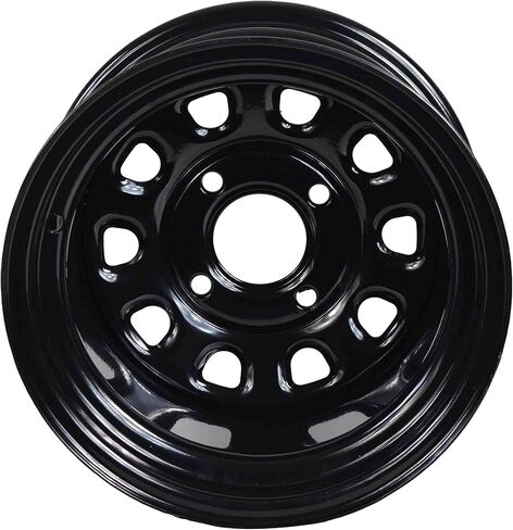 ITP Delta Steel Rear Wheel - 12x7 (2+5 offset) 4/110/Black in Saudi Arabia